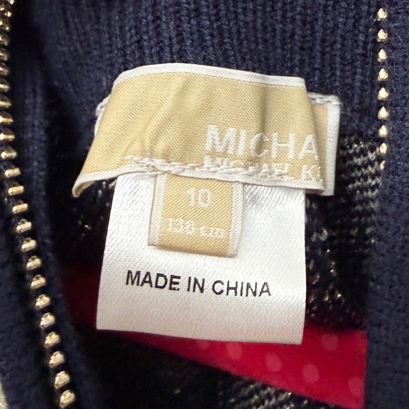 Michael Kors Kids Offwhite Poncho for Girls size 10 - Picture 8 of 10